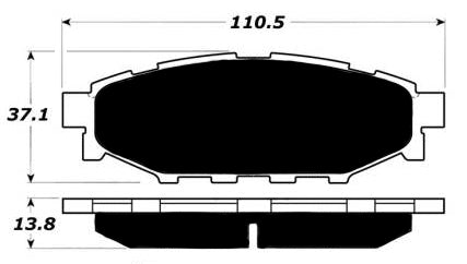 Porterfield Brake Pads for 2013 SUBARU IMPREZA COUPE