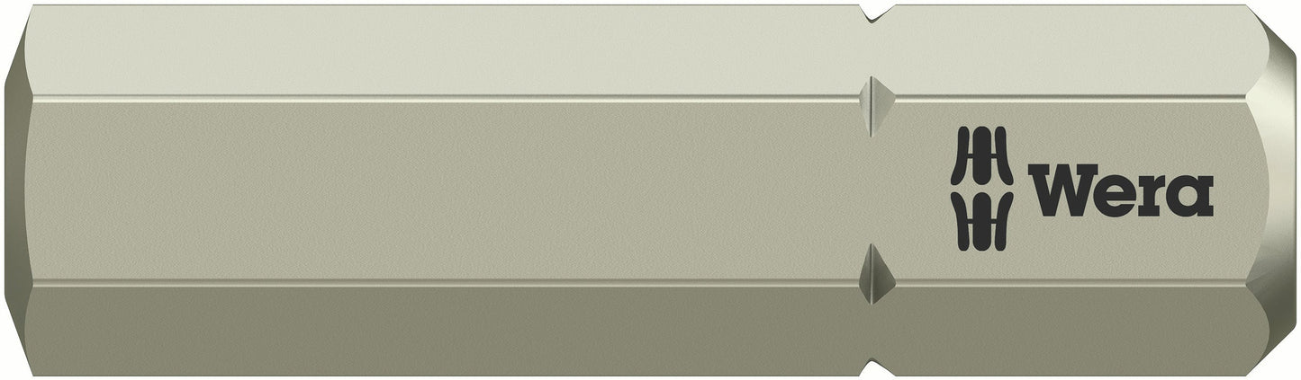 Wera 3840/1 TS SW Stainless Steel Hex Screwdriver Bit 05075604001