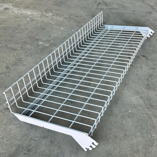Shoe Rack Shelving 2 Pack Sz 48”Lx17”Wx5 1/2”H Grey 1023034-00PK20155 Used