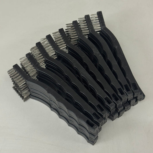 (40 Brushes, 1 Box) Anti-Static Hand Tool Brushes For Removing Dirt 7" Overall Length Black (New Other- Slightly Damaged Packaging)