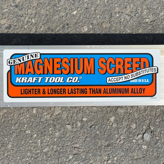 Z@ KRAFT TOOL CO. Magnesium Screed 14ft x 3-1/2” x 1-1/2” CC614