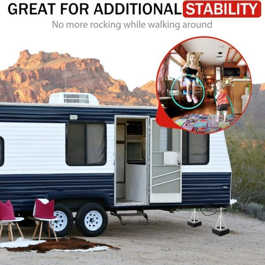 4-Pack 6,000 lbs Adjustable RV Stabilizer Jacks (11-17")