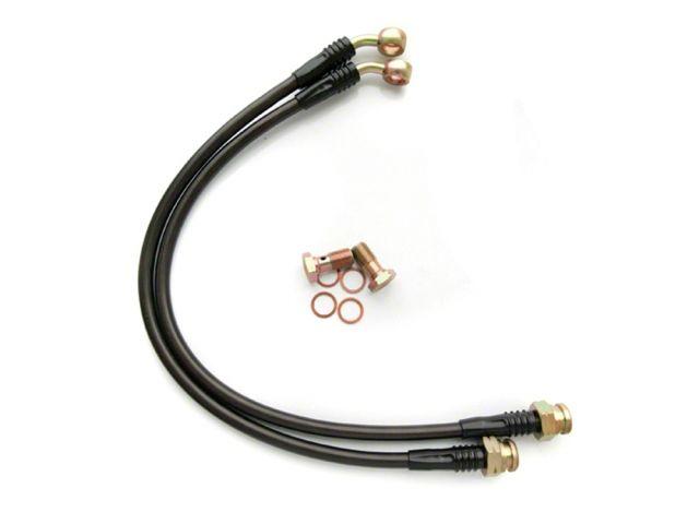 Agency Power Rear Steel Braided Brake Lines - 05-13 Chevrolet C6 Corvette