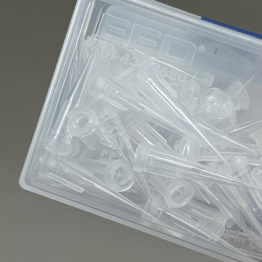 NORDSON Dispensing Tip, Tapered, Smoothflow, 27 Gauge 50/Box Clear 7018417