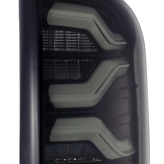 AlphaRex 16-20 Toyota Tacoma PRO-Series LED Tail Lights Jet Black 680010