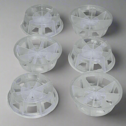 (10 PACK) Plastic Random Packing Cascade Ring Sz 3" D X 1" H White