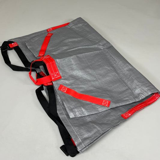 ZA@ UNKNOWN VENDOR (6 Pack) Grey and Red Storage Bag