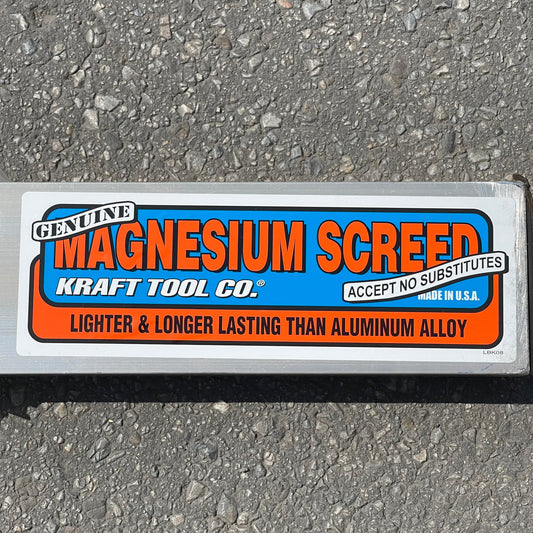 Z@ KRAFT TOOL CO. Magnesium Screed 120”x3-1/2”x1-1/2” CC610