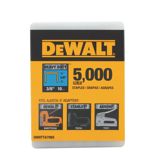 DEWALT DWHTTA7065 3/8" Heavy Duty Staple (5,000 PK)