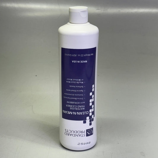 US STANDARD PRODUCTS (12 PACK) Clean-N-Mean Waterless Hand Cleaner 22 oz White 4969USP