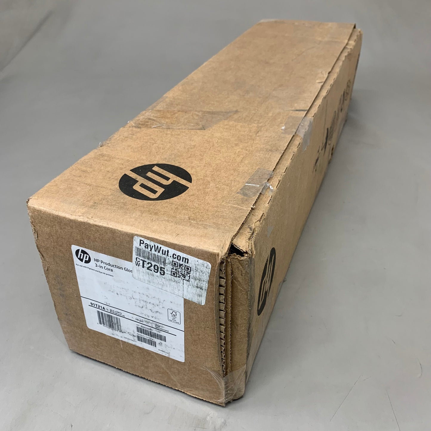 HP High Production Gloss Photo Paper 3" Core 40"x 200' 91T21A