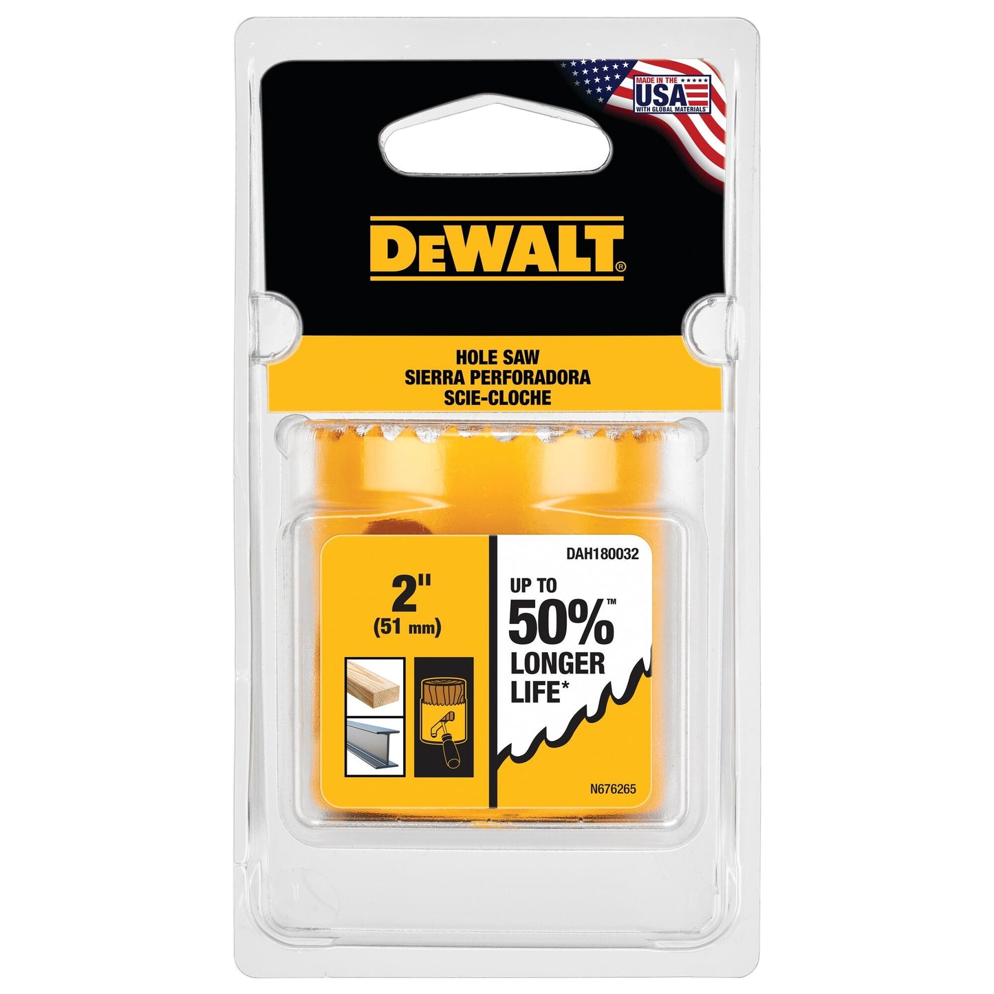 DeWalt DAH180014 7/8 (22Mm) Bi-Metal Hole Saw