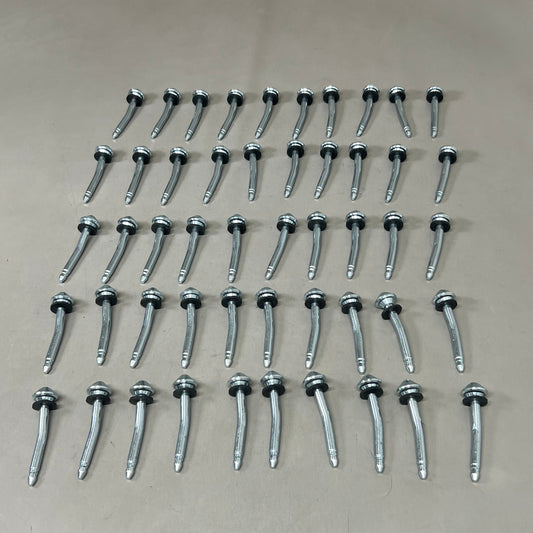 VMI LAMB WESTON (50 Pack) Curved Seal Cold Headed Bolt W/ Break Off Groove 4" Curved Bolt Chrome 0155-1826