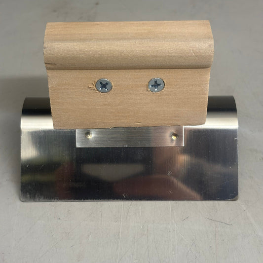 KRAFT TOOL CO Stainless Steel Outside Corner Tool with Wood Handle 4"x2"3/4"R