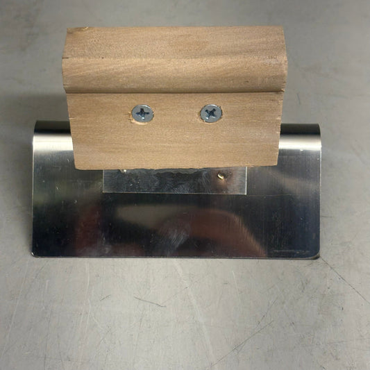 KRAFT TOOL CO Stainless Steel Outside Corner Tool with Wood Handle 4"x2"3/8"R