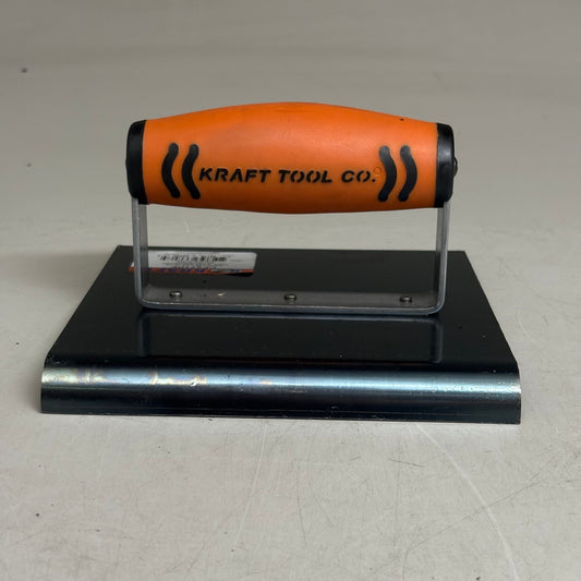 KRAFT TOOL CO Blue Steel Edger with ProForm Handle 6" x 6" 1/2"R CF577PF (New)