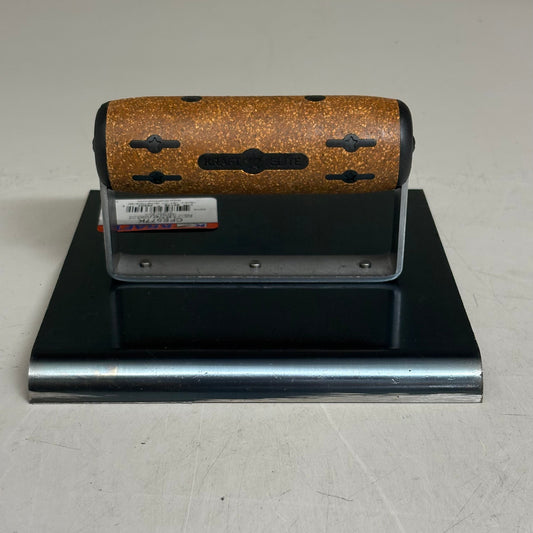 KRAFT TOOL CO Blue Steel Edger with Cork Handle 6" x 6" 1/2"R CF577K (New)