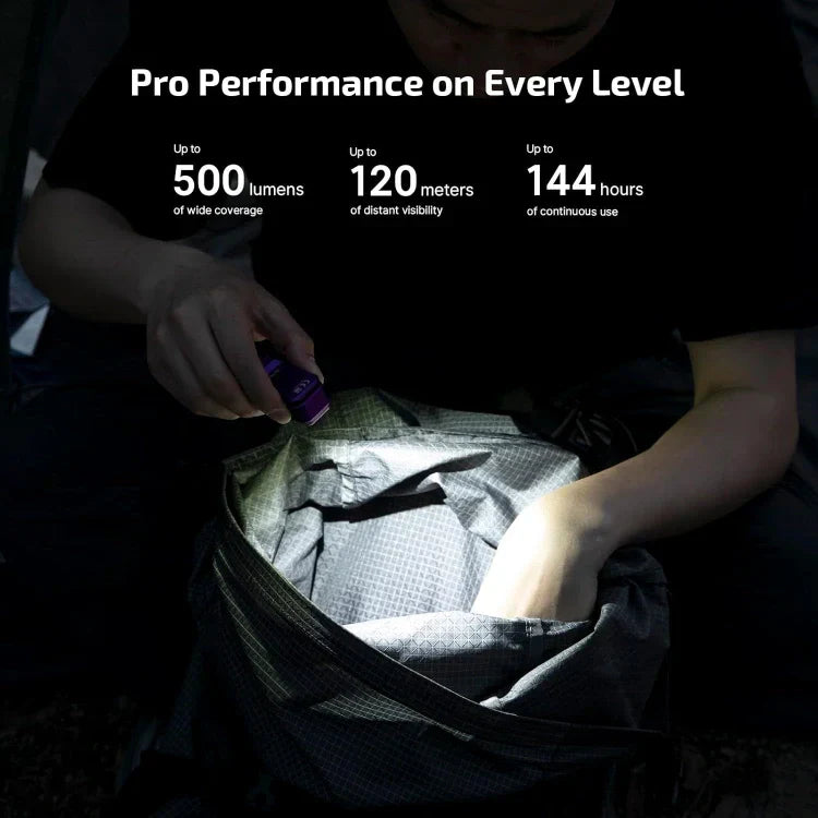 OLIGHT OCLIPPROPU Oclip Pro Clip on Flashlight with Floodlight - Purple