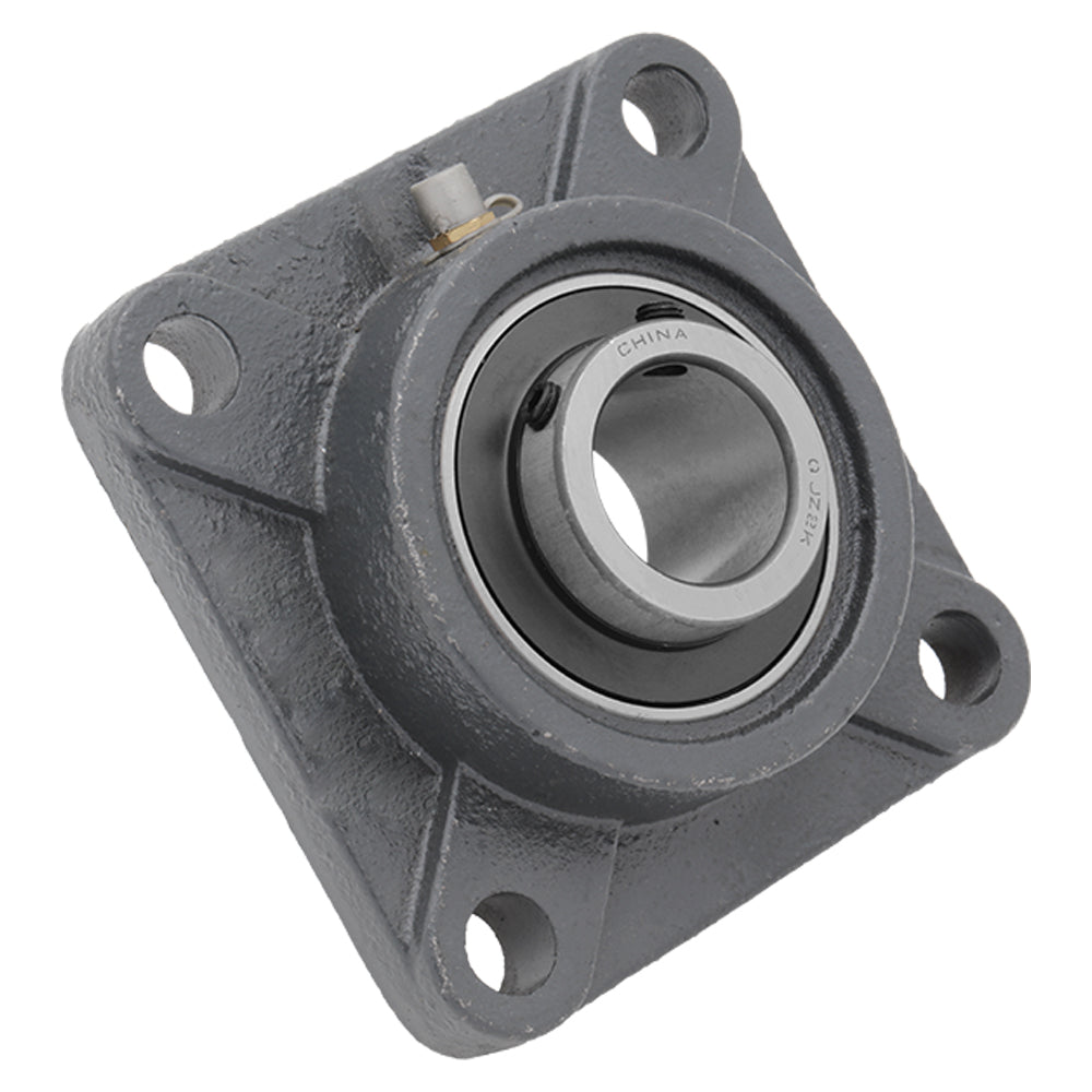 UCF203-11, 4-Bolt Flange Mounted Ball Bearing, 0.688" Bore (ID), Insert Bearing: UC203-11, Housing: F204