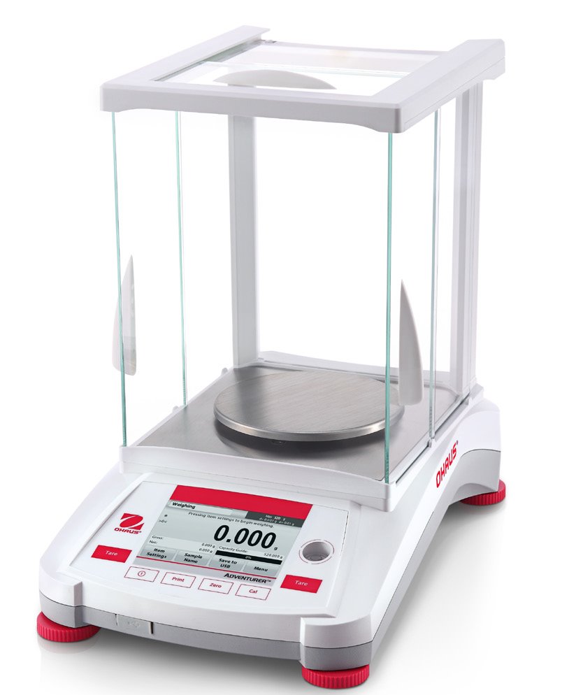 Ohaus AX224/E Adventurer Analytical Balance, 220 g x 0.1 mg