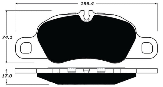 Porterfield Brake Pads for 2017 PORSCHE 718 Boxster