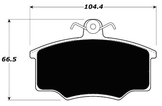 Porterfield Brake Pads for 1983 AUDI 4000