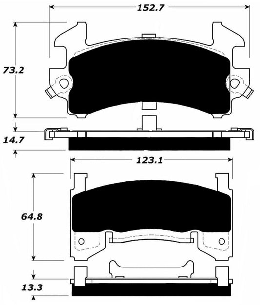 Porterfield Brake Pads for 1990 GMC T15 PICKUP 4WD