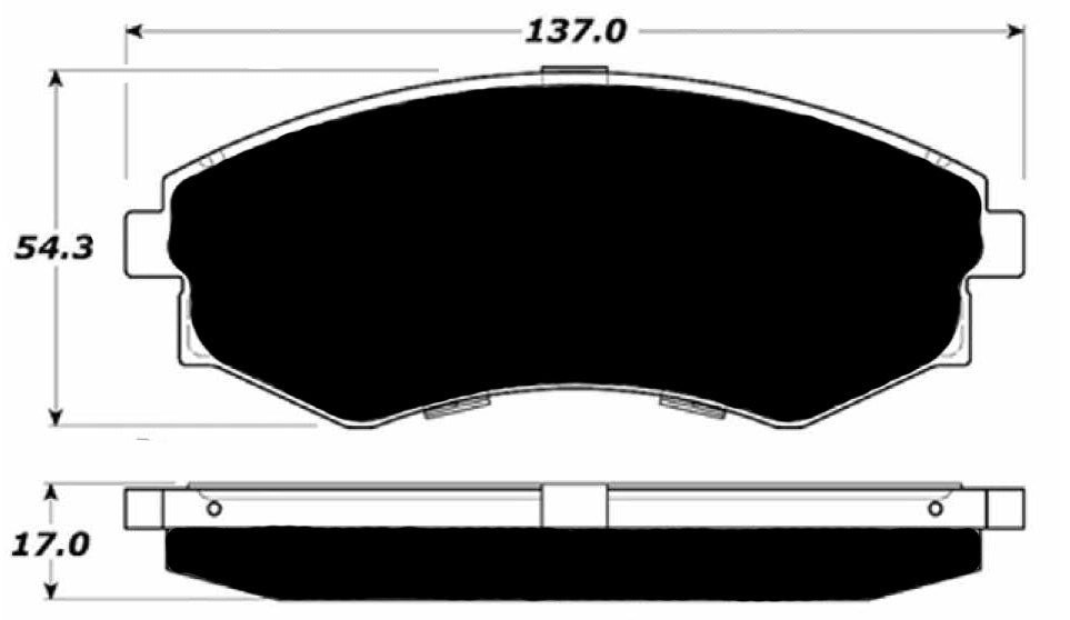 Porterfield Brake Pads for 1995 HYUNDAI ELANTRA R/Disc