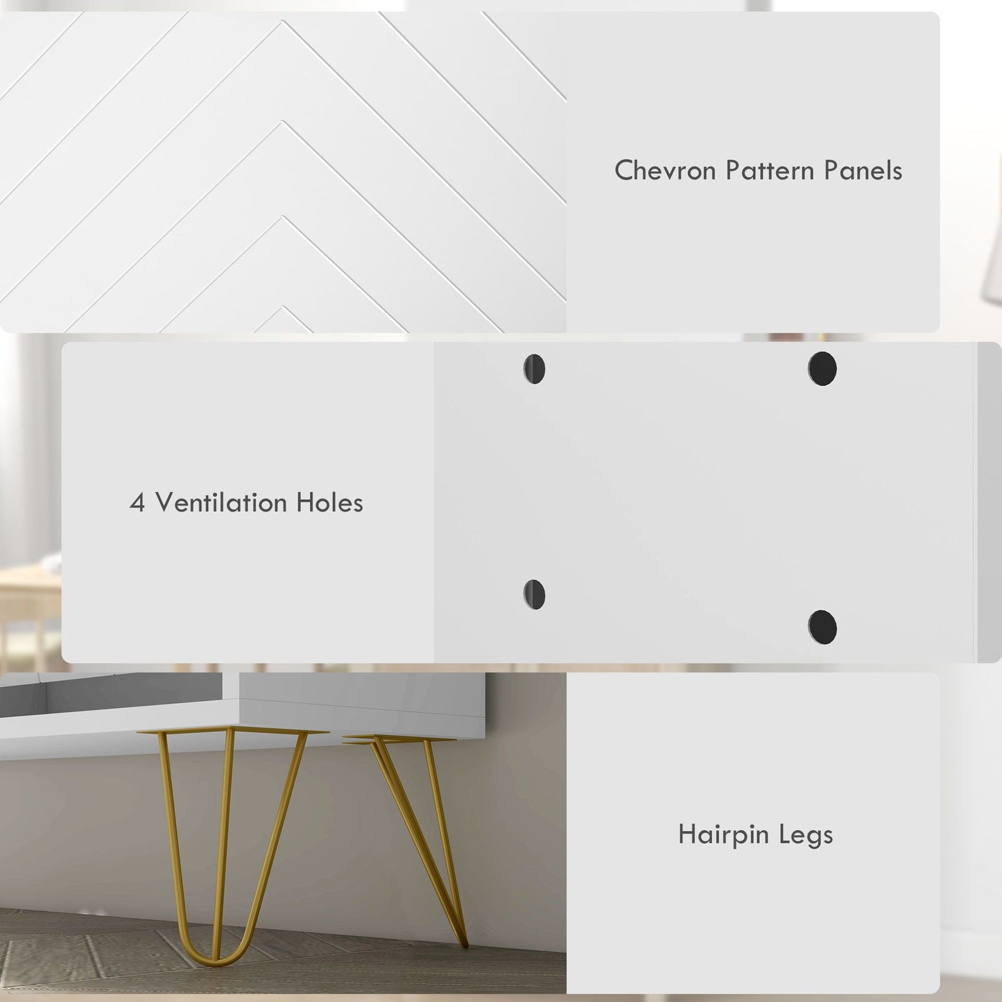 Shoe Storage Cabinet with 4 Flip Drawers and Adjustable Shelf, Shoe Cabinet for 16 Pairs of Shoes, White