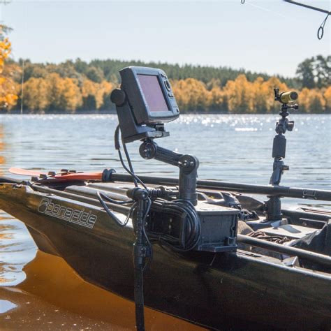 Rectangle Fish Finder Mount with track Mount - YakAttack