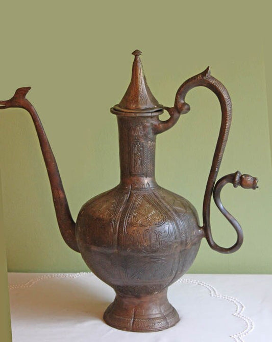 Extra Large Hand Hammered Bronze Pot