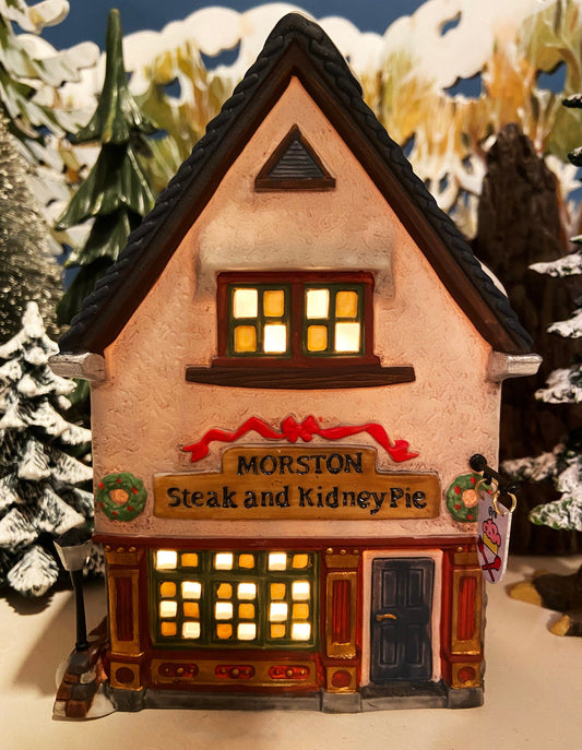 Department 56 Morston Steak and Kidney Pie, Dickens Village, Lighted Porcelain Building