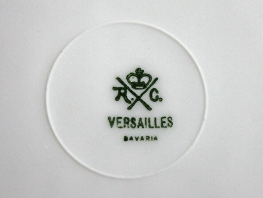 Vintage Bavarian Porcelain Plate, Hand-Painted Cherries & 22K Gold Rim