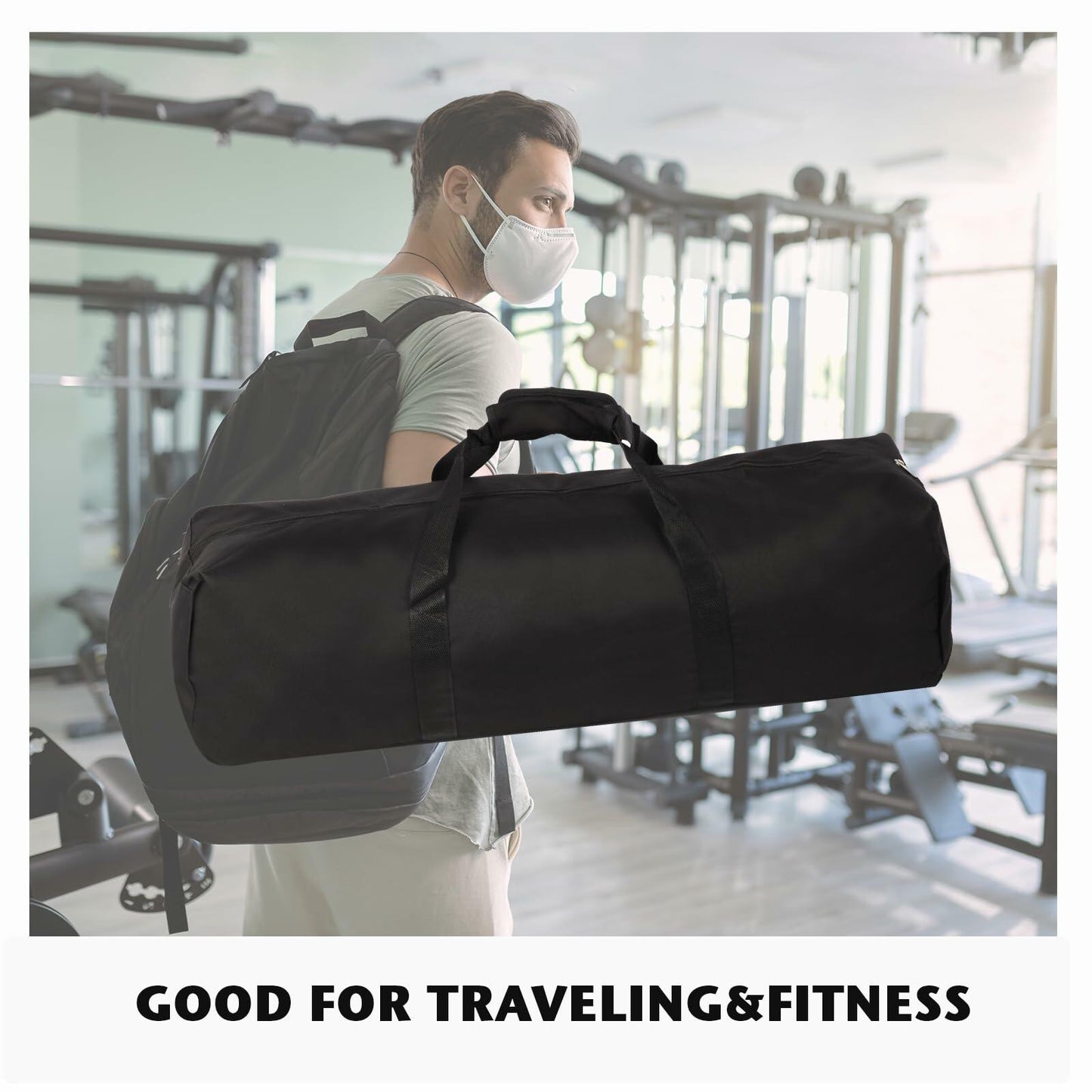 AYIXITIELU Waterproof 31.5in Starting Blocks Storage Bag, Heavy-Duty, Black