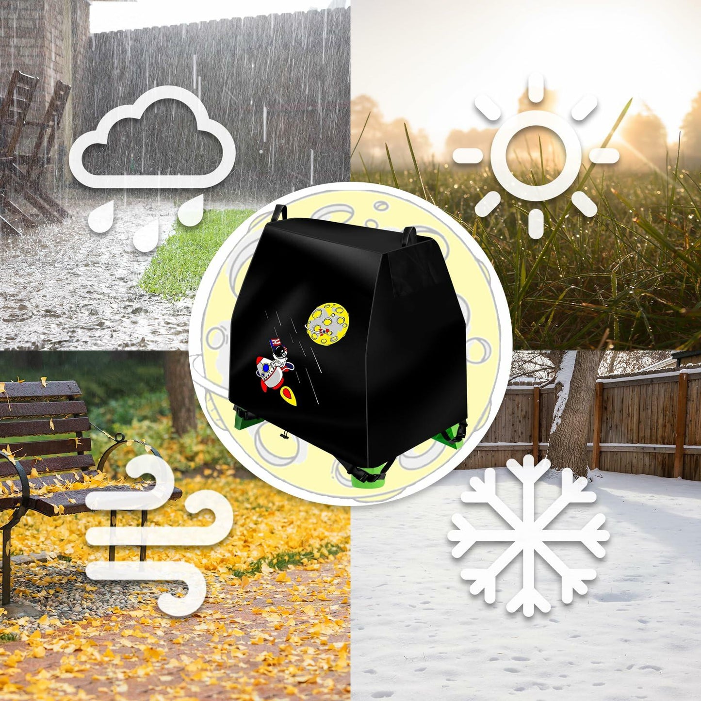 Goctoke Kids Waterproof Water Table Cover 39x23.5x31 Inch Outdoor