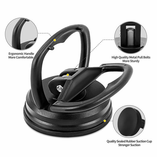 3pcs Dent Puller Kit Suction Cup Remover Tool for Car Repair Orange Black