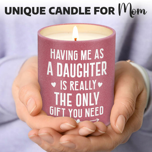 Mom Candle 10 Oz - Christmas & Birthday Gifts for Mom from Daughter