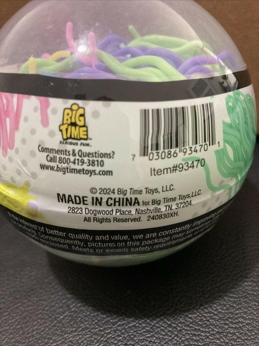 Big Times Toys Toyplanet Noodle Ball Stretchy Multi-Color Silly Fun