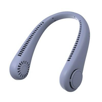 GEMS Portable Neck Fan Purple - Lightweight, Hands-Free Cooling
