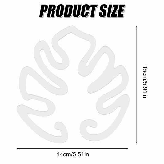 PEUTIER Monstera Acrylic Plant Stand Flower Shape Indoor Outdoor A Style