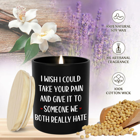 GAUDORA Vanilla Lavender Soy Wax Candle 10oz Comfort Scented Gift