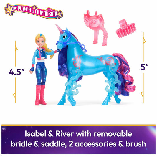 Unicorn Academy Isabel & River Friendship Doll Set with Saddle & Accessories