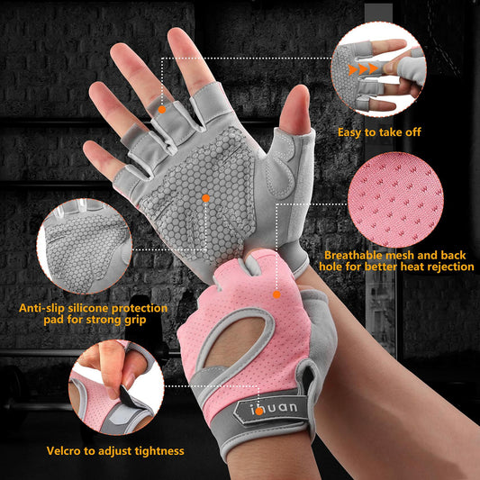 ihuan Breathable Workout Gloves for Men & Women – Gym, Cycling, Fitness