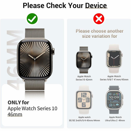 T Tersely 3 Pack Case for Apple Watch Series 11/10 46mm w HD Screen Blue