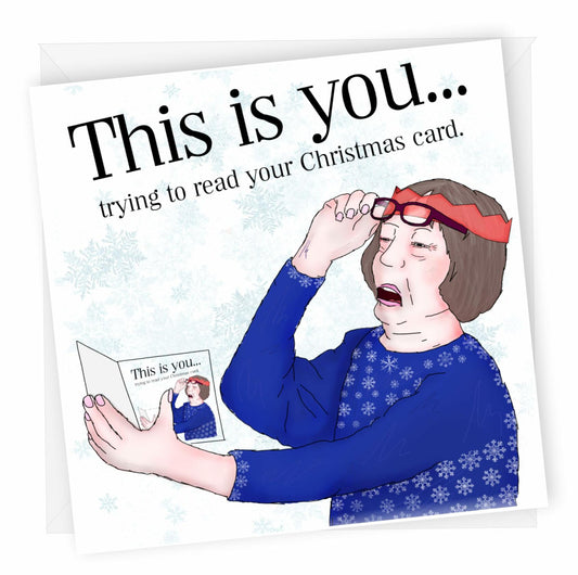 NotNiceThings Funny Christmas Card for Her Mum Wife - Cheeky Rude Joke