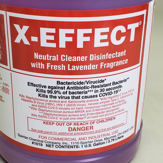 SPARTAN X-Effect Neutral Cleaner Disinfectant Fresh Lavender 1 gal 1019
