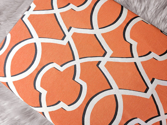 IKEA Bankkamrat, Hemmahos, Stuva Bench Pad Cover Cinnamon Orange Retro Print