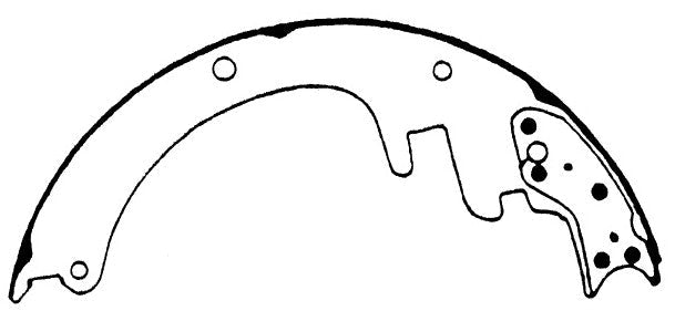 Porterfield Brake Shoes for 1996 GMC SUBURBAN 2500 4WD 13 x 2 1/2" Rear Shoe