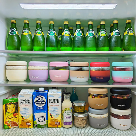 Tronco 24 oz Glass Lunch Bowl Container with Lid, Glass Food Containers, Leak & Spill Proof, Soup & Stew Food Storage Salad, Yogurt, Meal Prep, Airtight, Reusable, Dishwasher Safe, BPA-Free, Set of 1