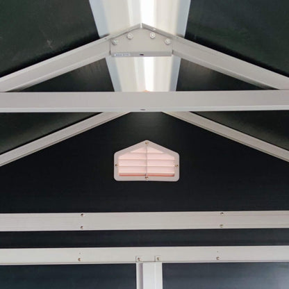 [06X08FT] Alora Outdoor Resin Patio Garden Shed With Floor, 2 Windows, And Lockable Doors (SAK54953)